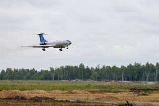 The first plane has landed at Vostochny airport - a special board Tu-134