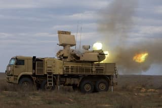 Pantsir SAM system armed with hypersonic missiles, and T-14 Armata tank covered with a special cape