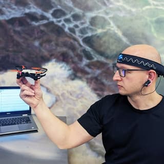 Power of thought: learned to control the Geoskan Pioneer Mini drone without a joystick