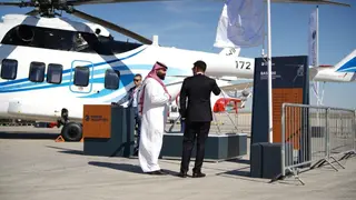 El helicóptero no tripulado BAS-200 impresionó a árabes y africanos en el salón aeronáutico Dubai Aviashow: muchas fotos