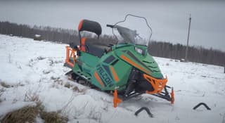 Powerful Russian Falcon Snowmobile for Work and Leisure Presented: Video