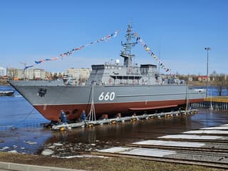 New Russian mine defense ship "Lev Chernavin" is undergoing state tests