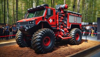 Fire all-terrain vehicle based on the "Predator" snow and swamp-going vehicle is being created in Russia