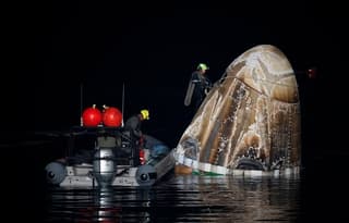 Photos of Russian cosmonaut Konstantin Borisov's landing published