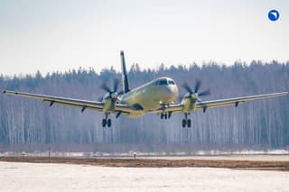 Passenger Il-114-300 with the latest TV7-117ST-01 turboprop engine to replace An-24