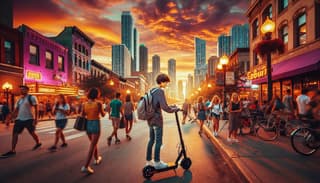 A pie: se prohíbe a los menores de edad conducir patinetes eléctricos