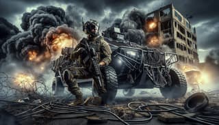 No le envidia a un buggy. Los ingenieros en el frente construyeron un vehículo todoterreno a partir de un UAZ-3151