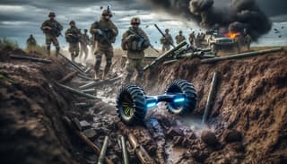 Arrasará la tierra: Las Fuerzas Armadas de Rusia crean un dron con ruedas en miniatura para destruir las fortificaciones del enemigo