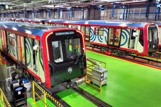 El depósito de trenes "Sokol" de la capital recibió el vigésimo tren de la serie "Moscú-2024"