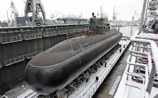El portador de "Kalibr", el submarino "Velíkiye Luki", se armó con una ametralladora de gran calibre "Utes"