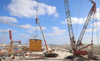 Russian nuclear scientists began installing the internal containment at the El Dabaa NPP