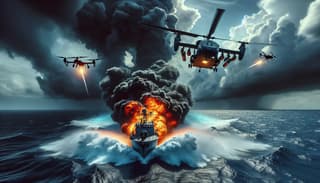 Russian combat helicopters turned into drone motherships to destroy kamikaze boats in the Black Sea