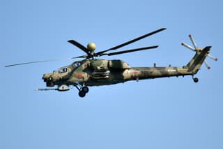 Ми-28НМ «Ночному суперохотнику» хватило одной ракеты для уничтожения бронетехники с расстояния 9,7 км