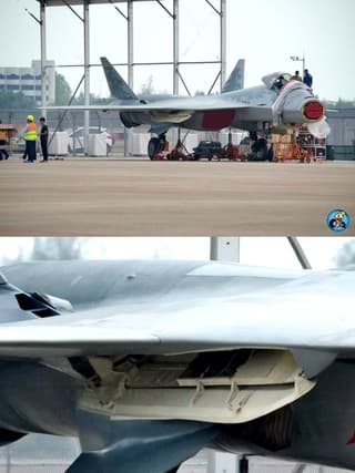 Уникальные кадры: опубликовано первое фото отсека истребителя Су-57 для ракет РВВ-МД