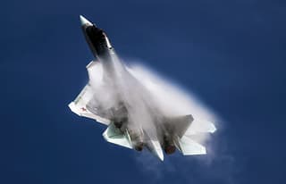 King of the Air: Spectacular footage of the highly maneuverable Su-57 fighter jet's aerobatics