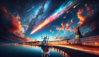 Огненные хвосты в небе: над Казанью пролетел яркий болид