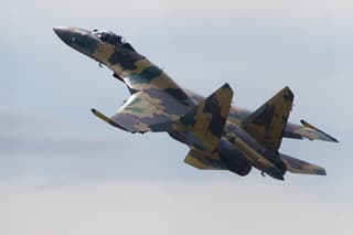 Epic footage of an Kh-31P missile launch by a Su-35S fighter: destroyed enemy UAV in the blue heights