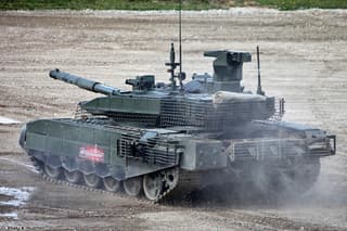 An example of the incredible survivability of the T-90M tank: Withstood mine explosions and drone strikes