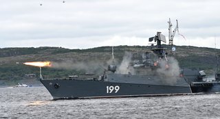 El "Albatros" ruso encontró un submarino en el mar de Barents y abrió fuego con el lanzabombas RBU-6000