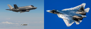 Su-57 Performs Famous Pugachev's Cobra and Barrel Roll: Russian Fighter "Outdances" American F-35 in Indian Skies