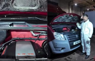Un motor V8 de seis litros de Jeep Grand Cherokee fue instalado bajo el capó de una "Gazelle"