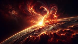 A Near-Top Class Solar Flare Recorded on the Sun: What Threat Does It Pose to Earth's Inhabitants