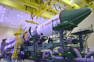 Countdown: Roscosmos Assembled Soyuz-2.1a Rocket for Progress MS-30 Launch to ISS