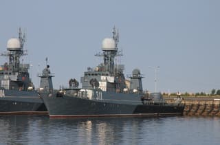 The "Kabardino-Balkariya" ship with RBU-6000 rocket launcher and torpedoes destroyed targets in the Baltic Sea