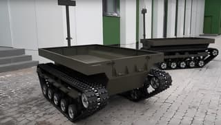 Nuevos robots de combate oruga "Molot" con comunicación de radio de largo alcance desarrollados en Rusia