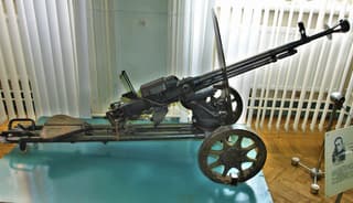Legendary DShKM anti-aircraft machine gun modernized for firing from bipods