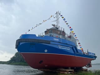 Tug and rescue vessel "Uzon" went on final tests in Avacha Bay before being handed over to the customer