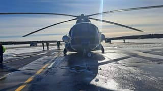 Вертолёт Ми-8 совершил жесткую посадку в ХМАО из-за проблем с двигателем