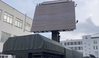 Mobile three-coordinate radar "Nebosklon" shown in Belarus