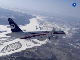 Новейший самолёт SJ-100 с двигателями ПД-8 в 2,5 раза побил собственный рекорд по высоте полёта