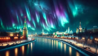 Muscovites will be able to see the Northern Lights on the night of March 24