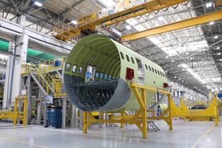 Assembly of the next section of the latest MC-21 aircraft completed at the Irkutsk Aviation Plant