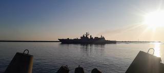 Построенный Россией для ВМС Индии фрегат «Буревестник» впервые показали на фото