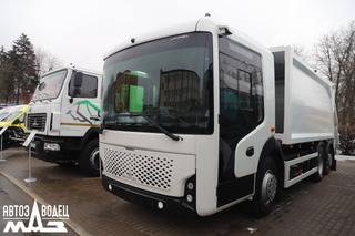 Без шума и выхлопов: как работает новый электрический мусоровоз МАЗ-692Е55