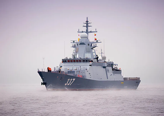 Carriers of "Caliber" and "Uran" Corvettes "Rezkiy" and "Aldar Tsydenzhapov" Left Cambodia