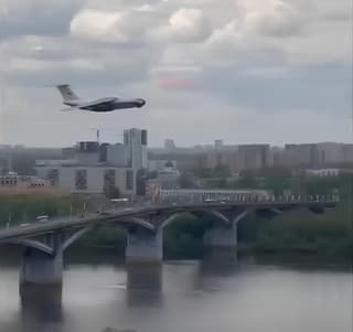 Heavy Turbojet Transport Aircraft "Ulybayka" Il-76 Shocked the Entire Nizhny Novgorod
