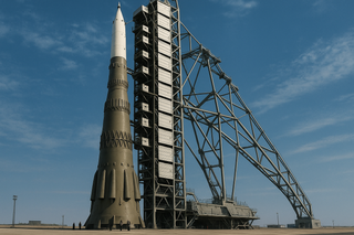World's Largest Mock-Up of N-1 Rocket Installed at Baikonur Cosmodrome