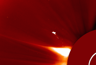 Mysterious Object Larger Than Earth, Resembling a Bird or Spaceship, Spotted Above the Sun