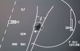 Появилось уникальное видео встречи российского дрона с американским F-16