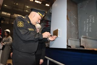 Keel of small sea tanker "Rear Admiral Khaliulin" laid at Oka Shipyard