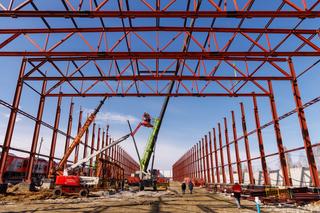 A giant complex for building high-speed trains of the future is being erected on the territory of the "Ural Locomotives" plant
