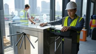 Face recognition technology is being implemented to monitor workers at construction sites in Moscow