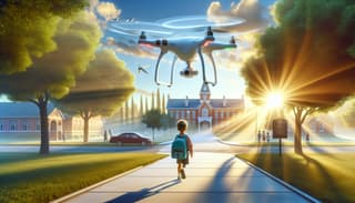 More than Half of Russians Dream of a Drone to Escort Children to School
