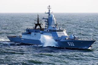 Russian Navy warships began escorting tankers when passing through the English Channel