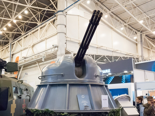 The six-barreled naval gun AK-306 found an unexpected purpose on land