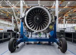 The newest PD-8 aircraft engine for SJ-100 was shown for the first time without a nacelle: the inner world opened